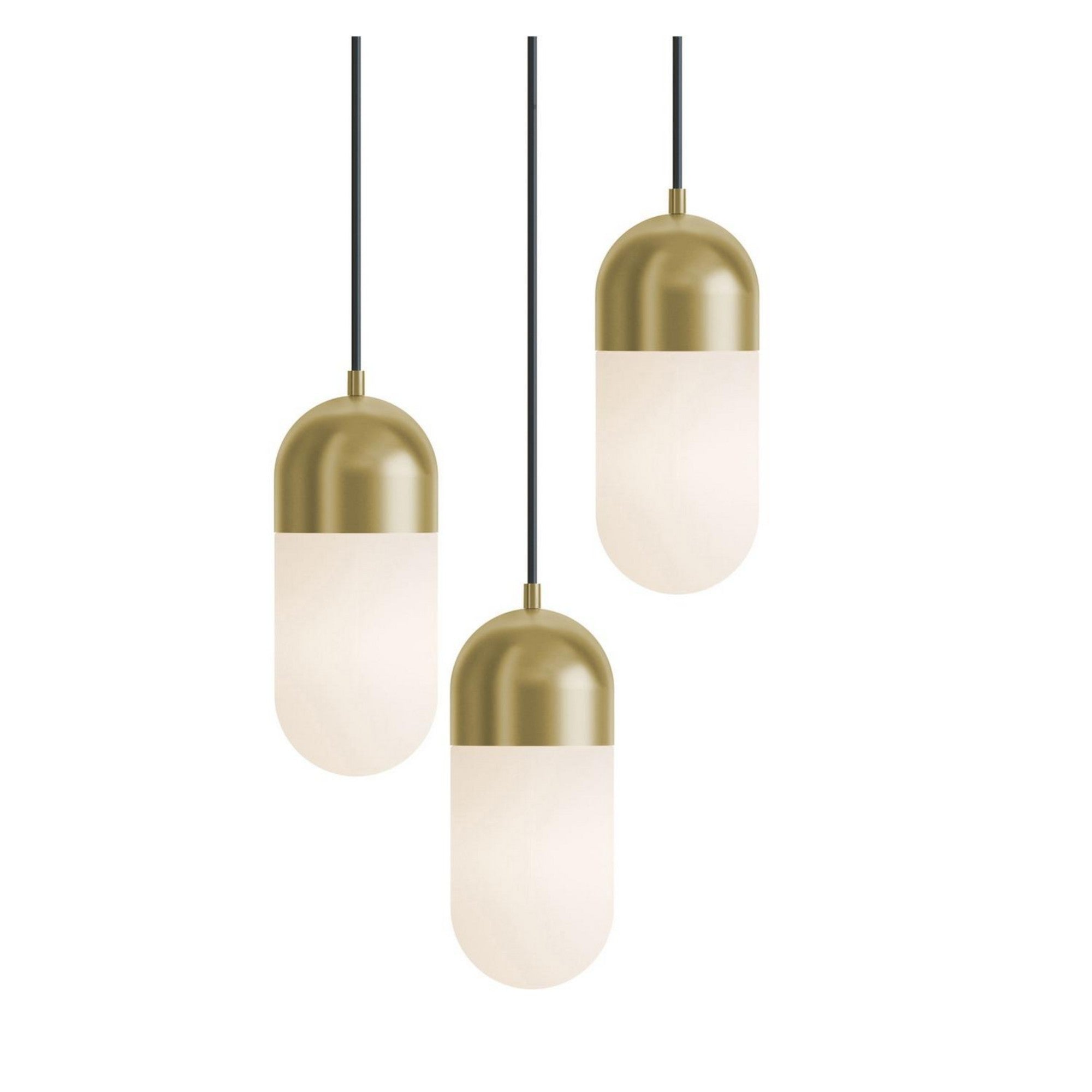 Irvine 18" LED Pendant, Light Antique Brass Finish - Bees Lighting