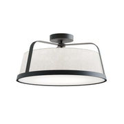 Lizzette 18" Semi-Flush Mount, Black Finish - Bees Lighting