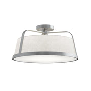 Lizzette 18" Semi-Flush Mount, Satin Nickel Finish - Bees Lighting