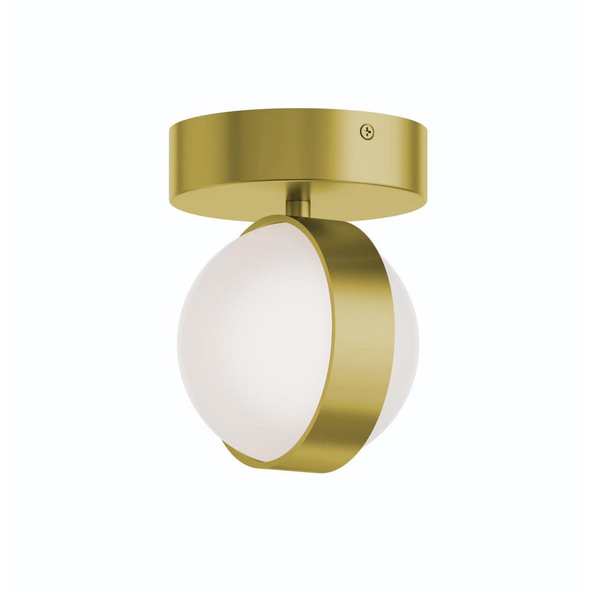 Verona 5" LED Flush Mount, Light Antique Brass Finish - Bees Lighting