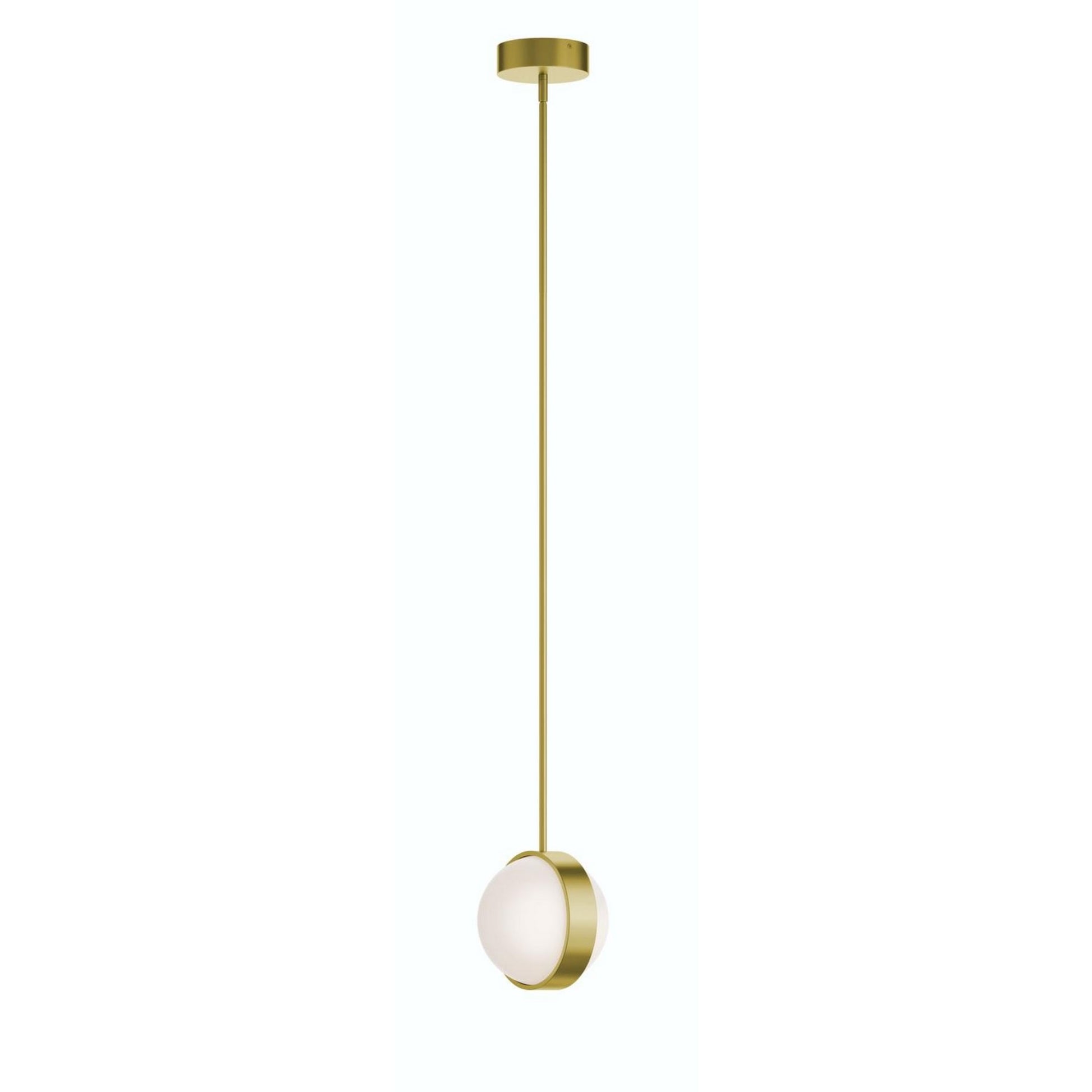Verona 9" LED Mini Pendant, Light Antique Brass Finish - Bees Lighting