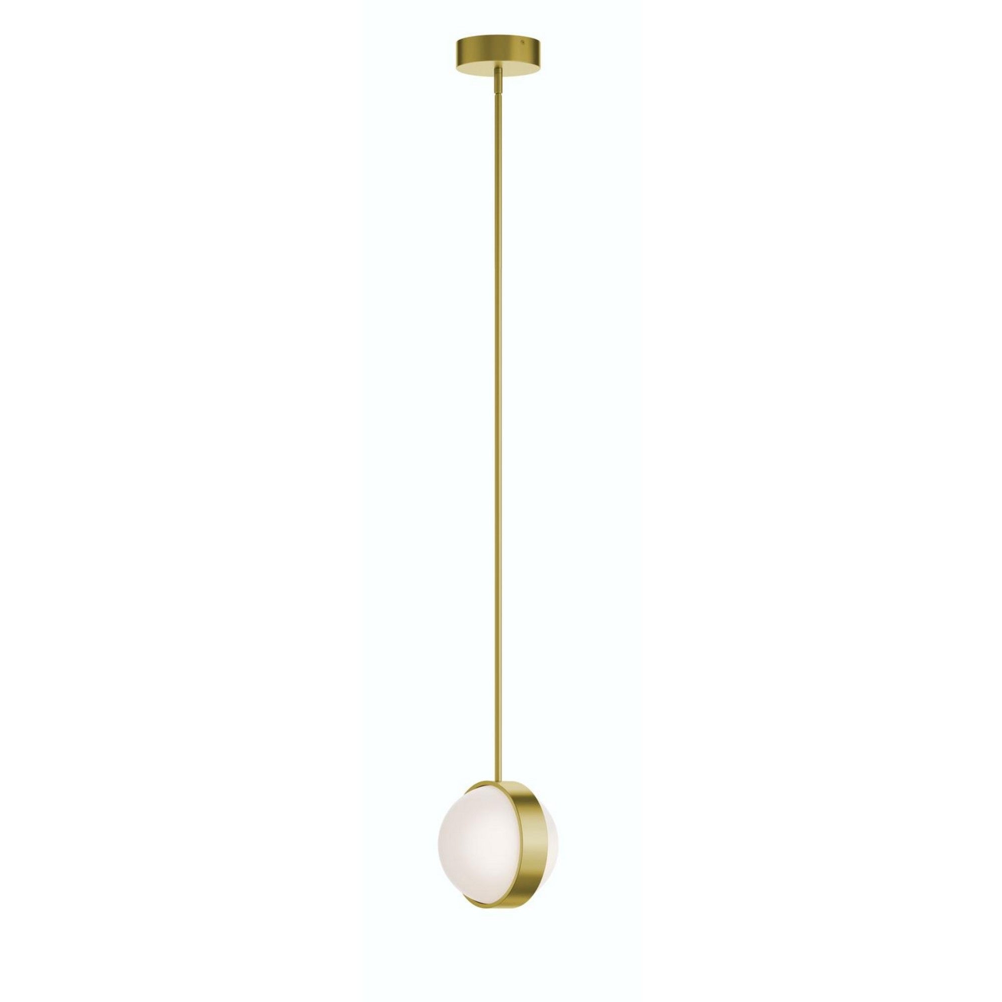 Verona 9" LED Mini Pendant, Light Antique Brass Finish - Bees Lighting