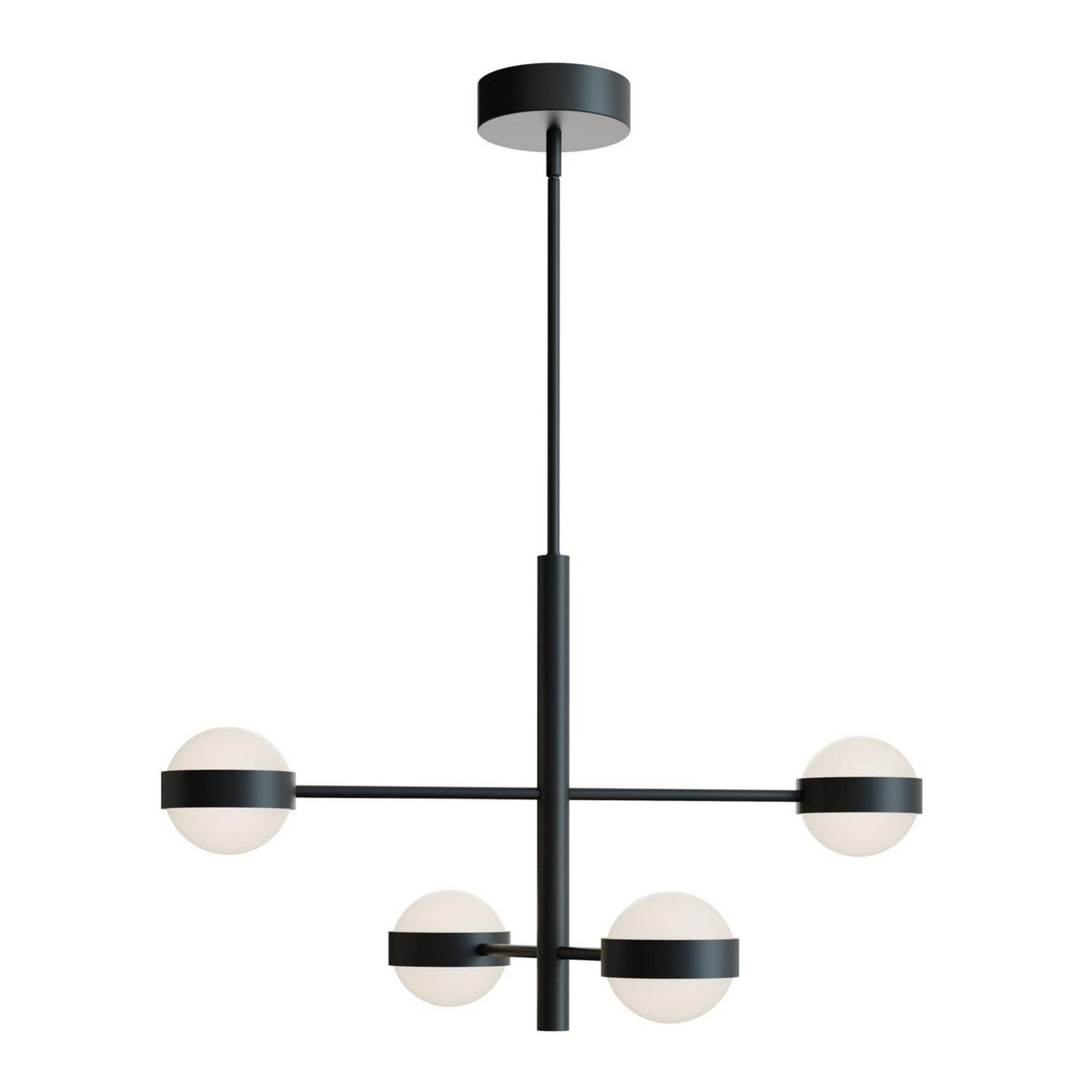 Verona 30" 4-Light LED Pendant, Black Finish - Bees Lighting