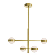 Verona 30" 4-Light LED Pendant, Light Antique Brass Finish - Bees Lighting