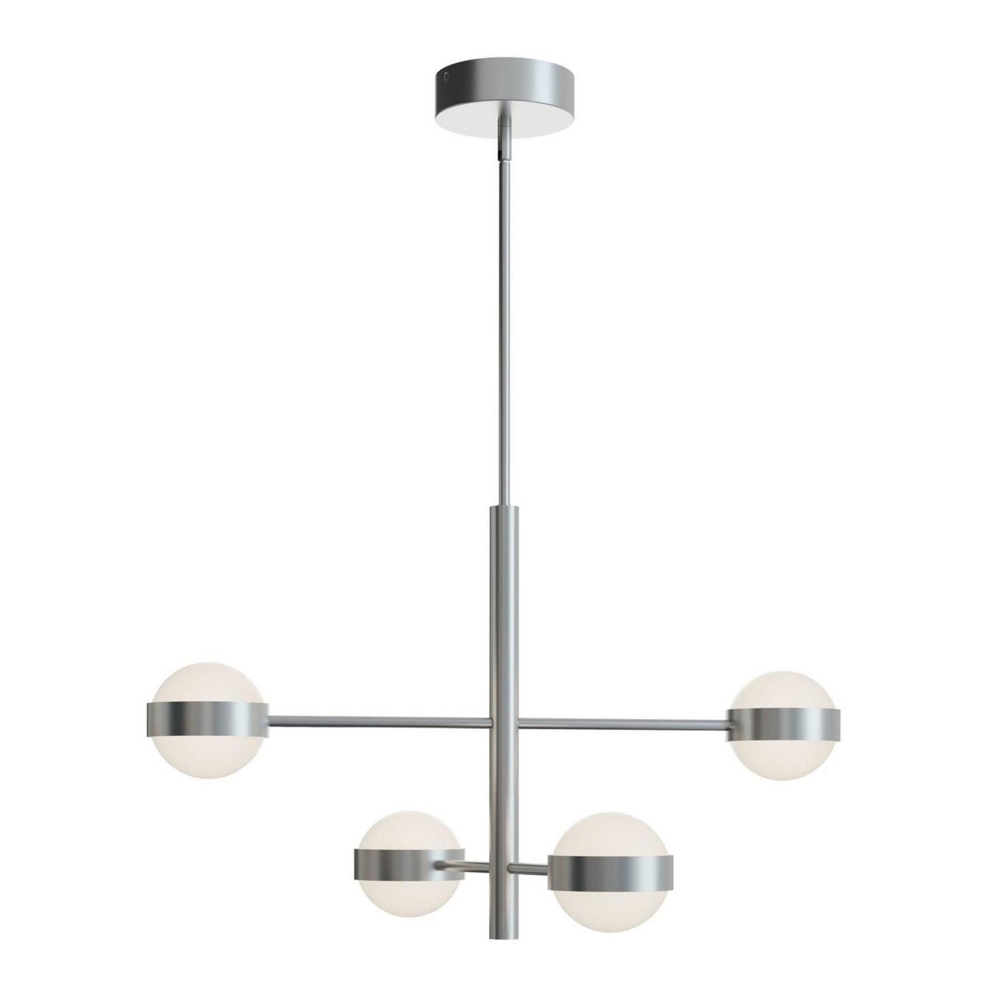 Verona 30" 4-Light LED Pendant, Satin Nickel Finish - Bees Lighting