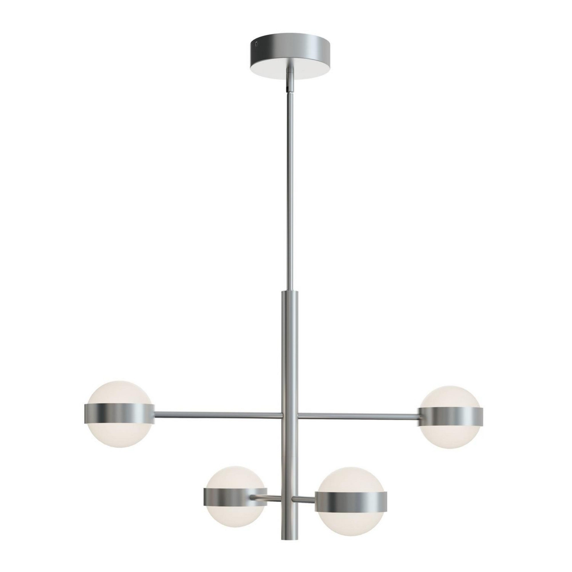 Verona 30" 4-Light LED Pendant, Satin Nickel Finish - Bees Lighting