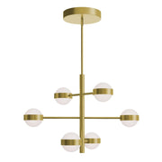 Verona 30" 6-Light LED Pendant, Light Antique Brass Finish - Bees Lighting