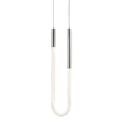 Adel 16" Single LED Pendant, Satin Nickel Finish - Bees Lighting