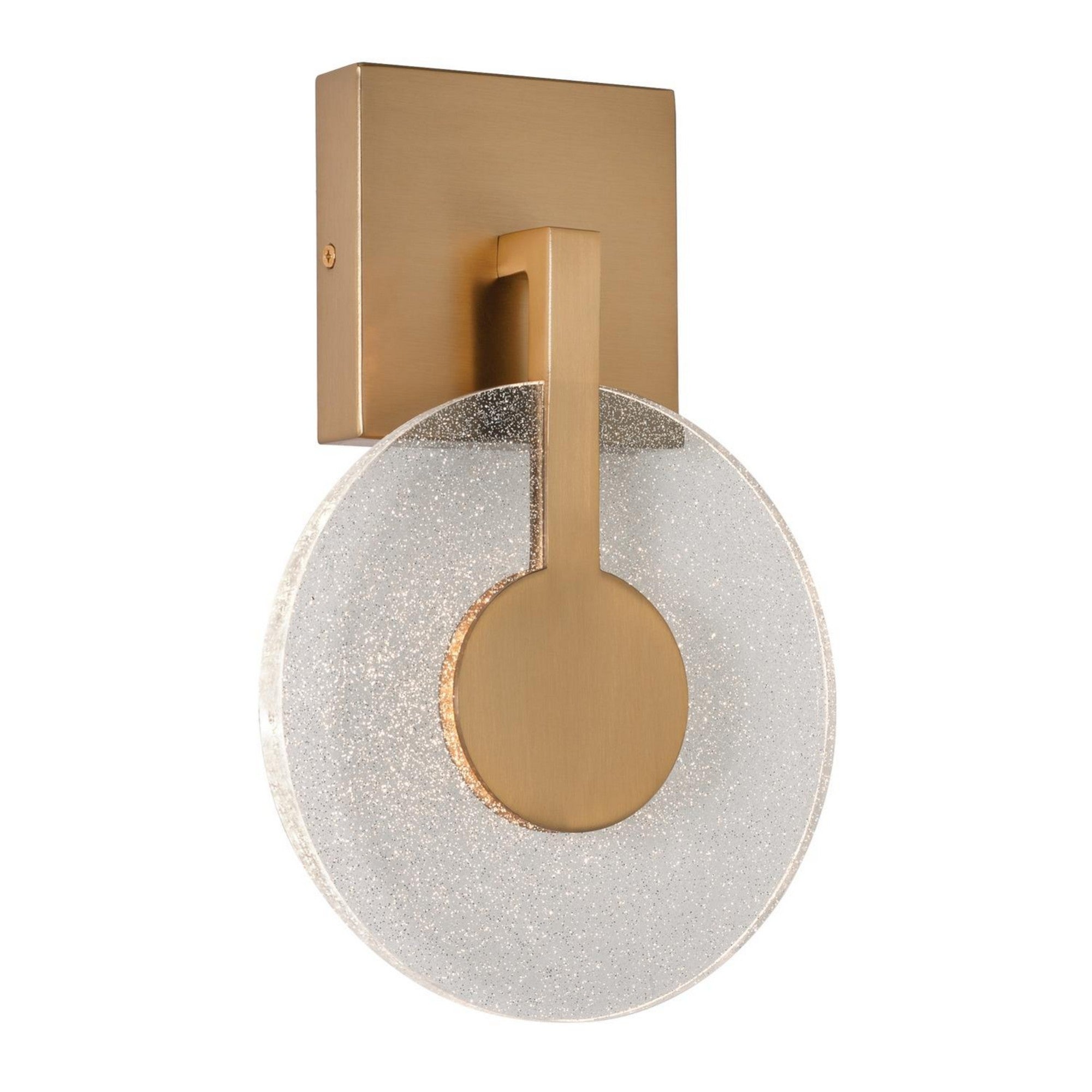 Apollo 12" LED Wall Sconce, Light Antique Brass Finish - Bees Lighting