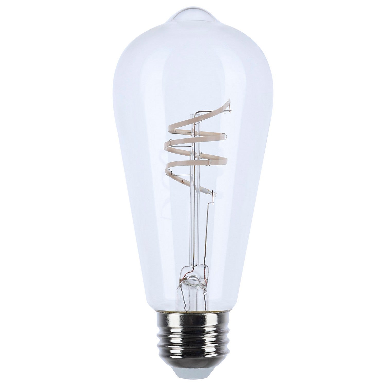 Reminiscent Gray Coil Filament ST19 LED Bulb, 6 Watts, 500 Lumens, 2700K, E26 Medium Base - Bees Lighting