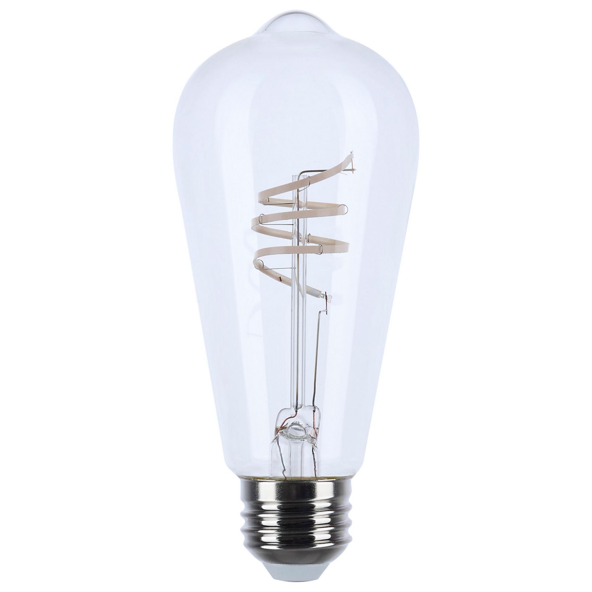 Reminiscent Gray Coil Filament ST19 LED Bulb, 6 Watts, 500 Lumens, 2700K, E26 Medium Base - Bees Lighting