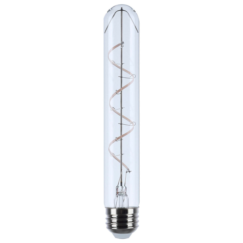 Reminiscent Gray Coil Filament T9 LED Bulb, 6 Watts, 500 Lumens, 2700K, E26 Medium Base - Bees Lighting
