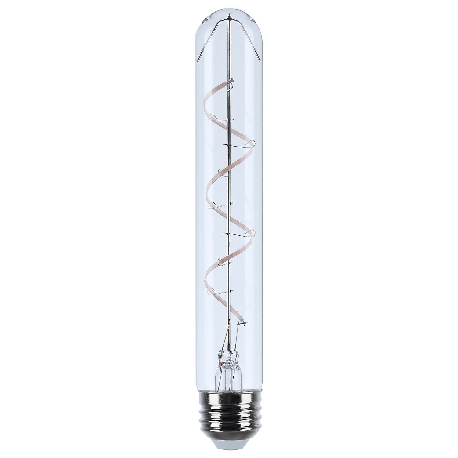 Reminiscent Gray Coil Filament T9 LED Bulb, 6 Watts, 500 Lumens, 2700K, E26 Medium Base - Bees Lighting