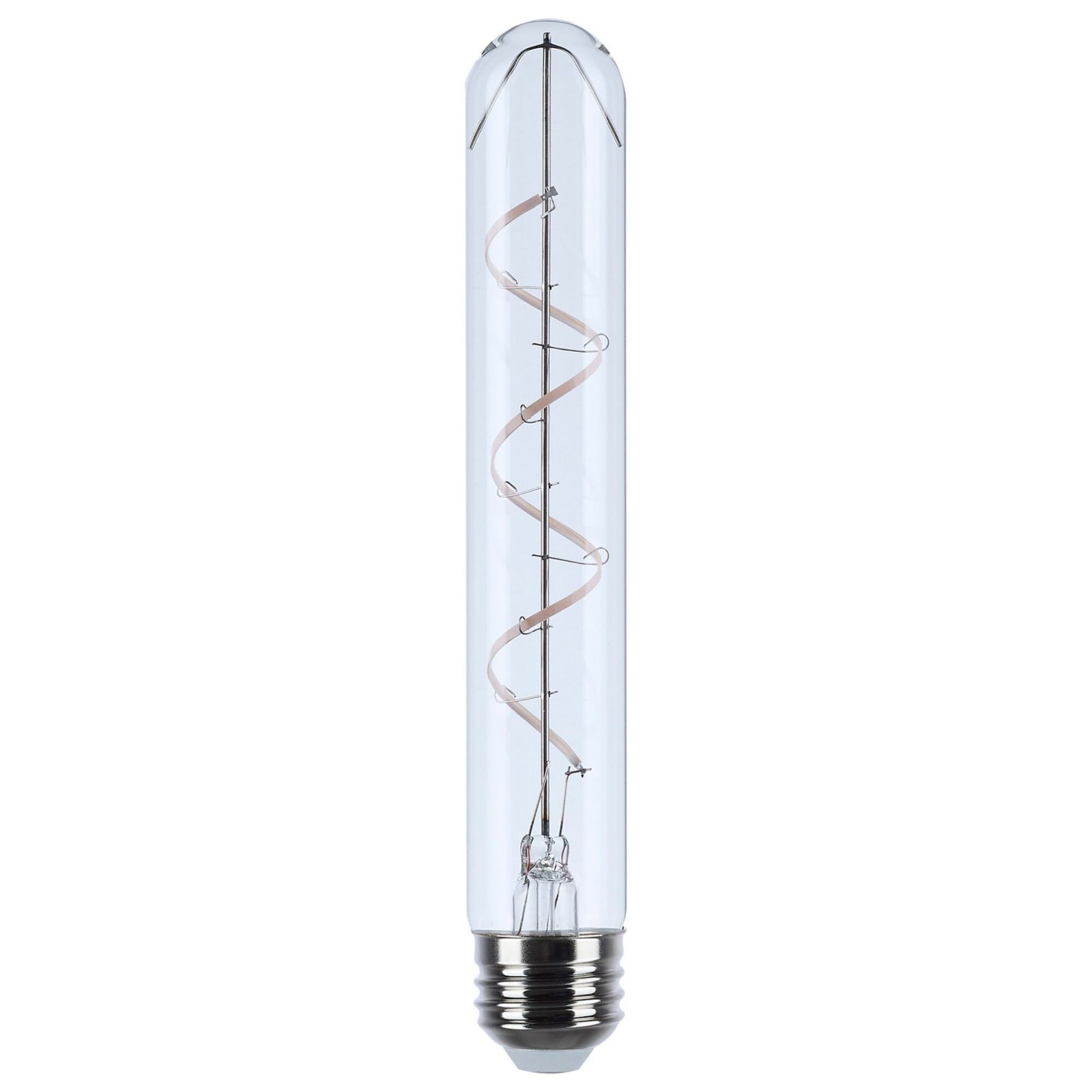 Reminiscent Gray Coil Filament T9 LED Bulb, 6 Watts, 500 Lumens, 2700K, E26 Medium Base - Bees Lighting