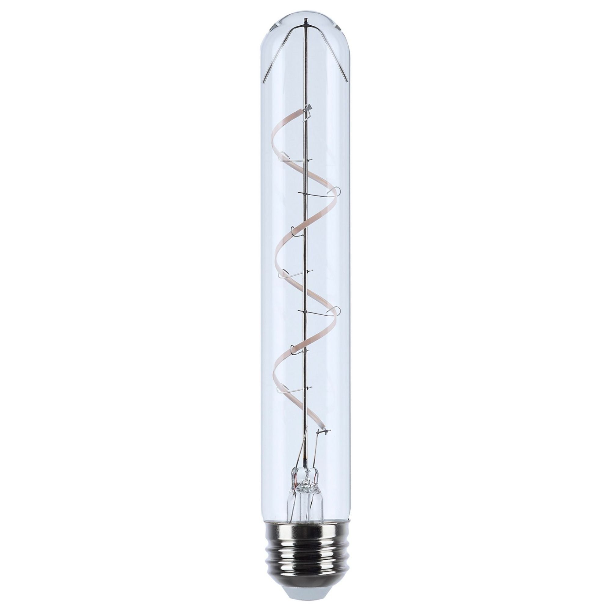 Reminiscent Gray Coil Filament T9 LED Bulb, 6 Watts, 500 Lumens, 2700K, E26 Medium Base - Bees Lighting