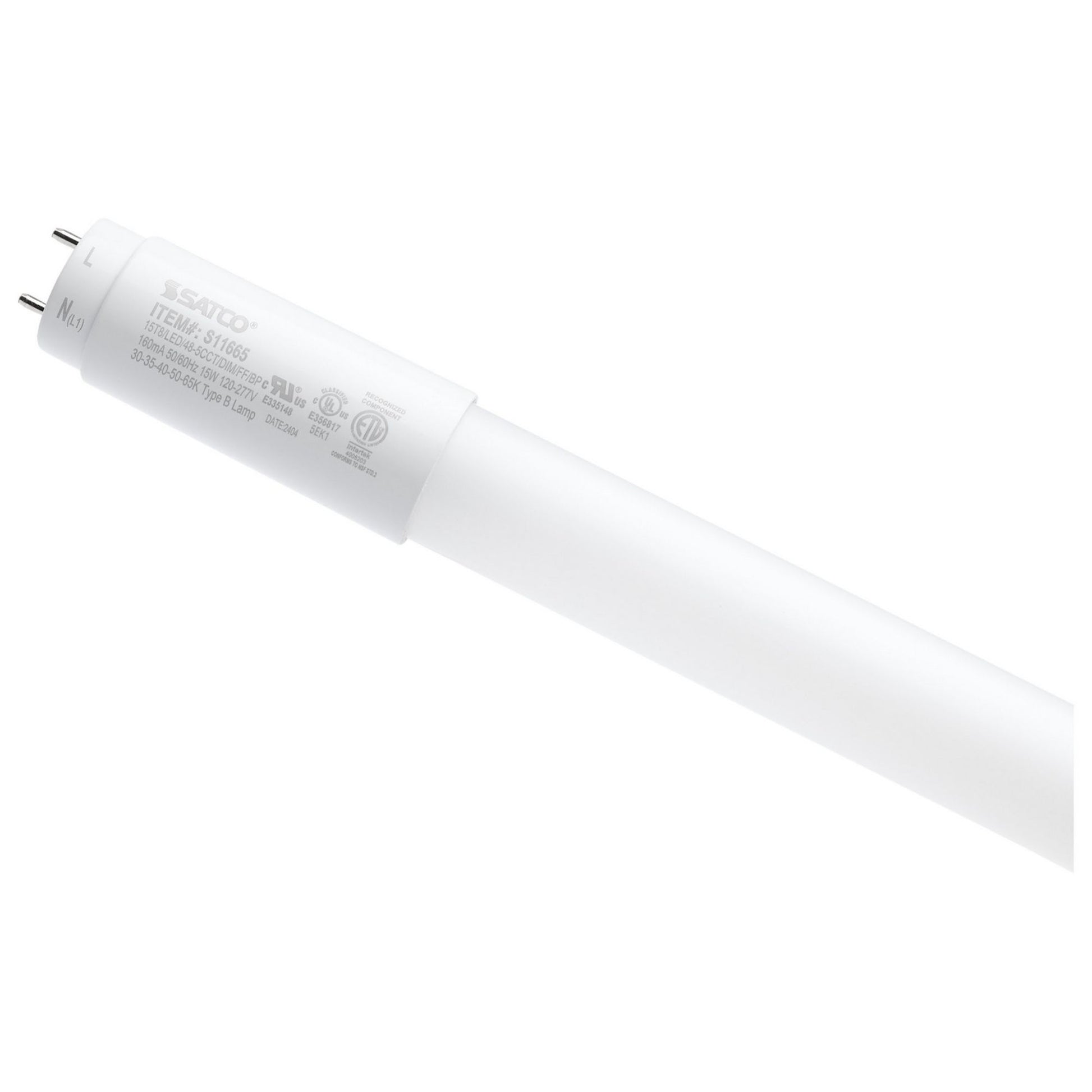 Satco Premium LED T8 Lamps - Type B, CCT Selectable - Bees Lighting