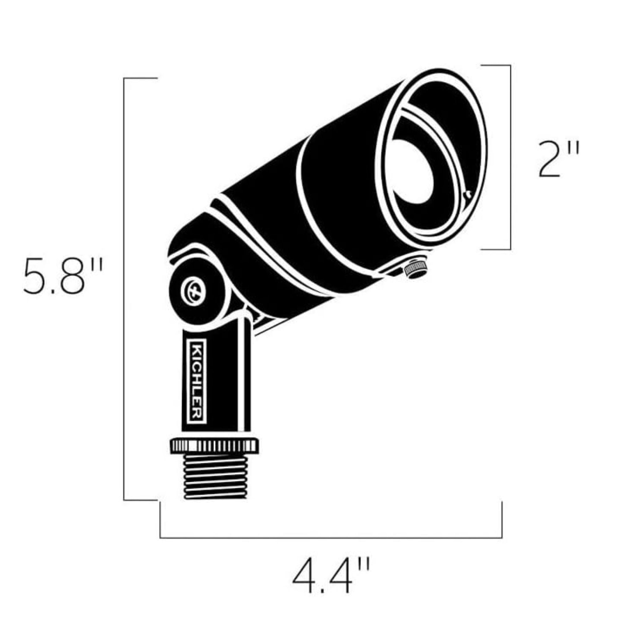 VLO 2700K Small 60 Degree Wide LED Flood Light, Textured Architectural Bronze
