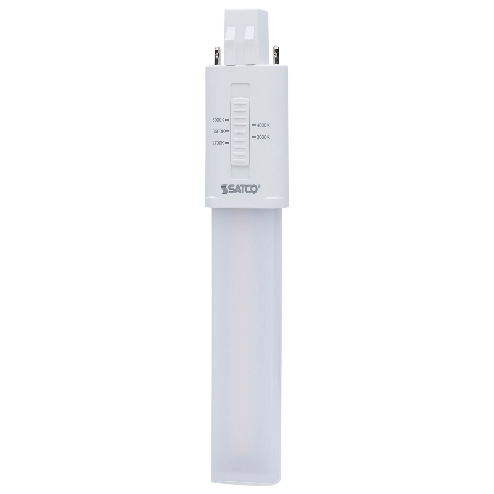 2 pin PL LED Bulb, 6W, 650 Lumens, Ballast Bypass, 27K|30K|35K|40K|50K, GX23 Base