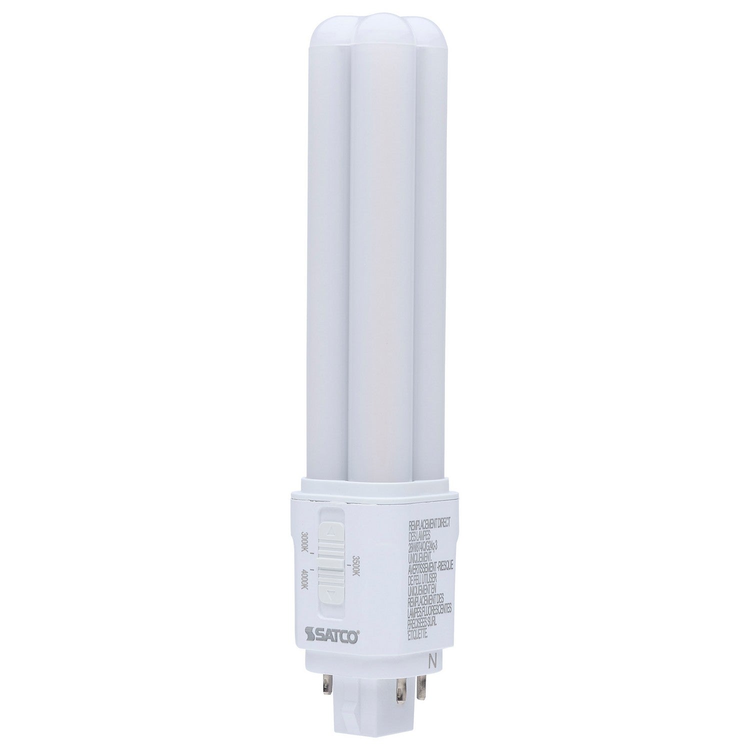 CCT Selectable, 9W, 1200lm LED Plug-in CFL Replacement Lamp - Bees Lighting