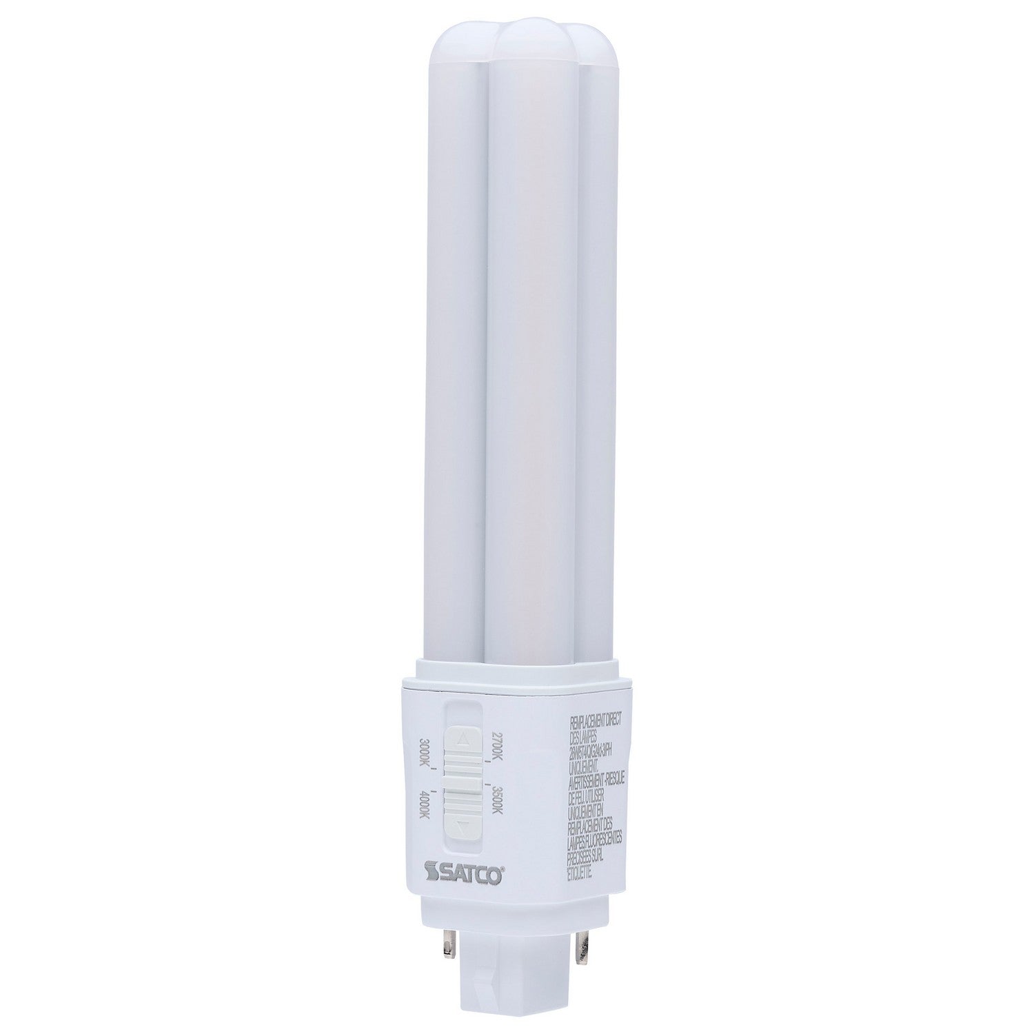 CCT Selectable, 9W, 1200lm LED Plug-in CFL Replacement Lamp - Bees Lighting