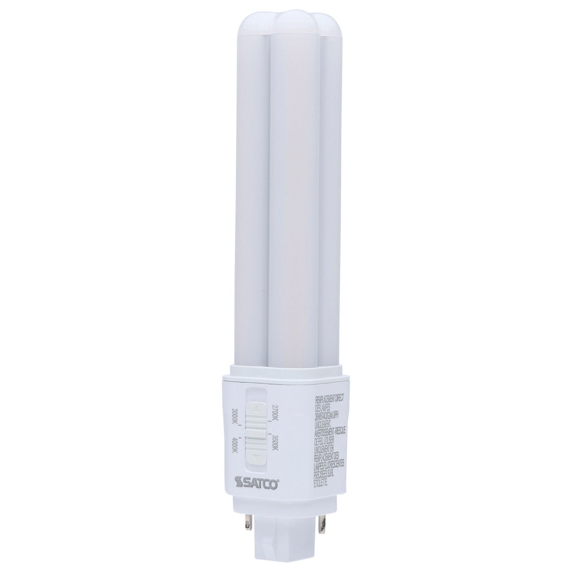 CCT Selectable, 9W, 1200lm LED Plug-in CFL Replacement Lamp - Bees Lighting