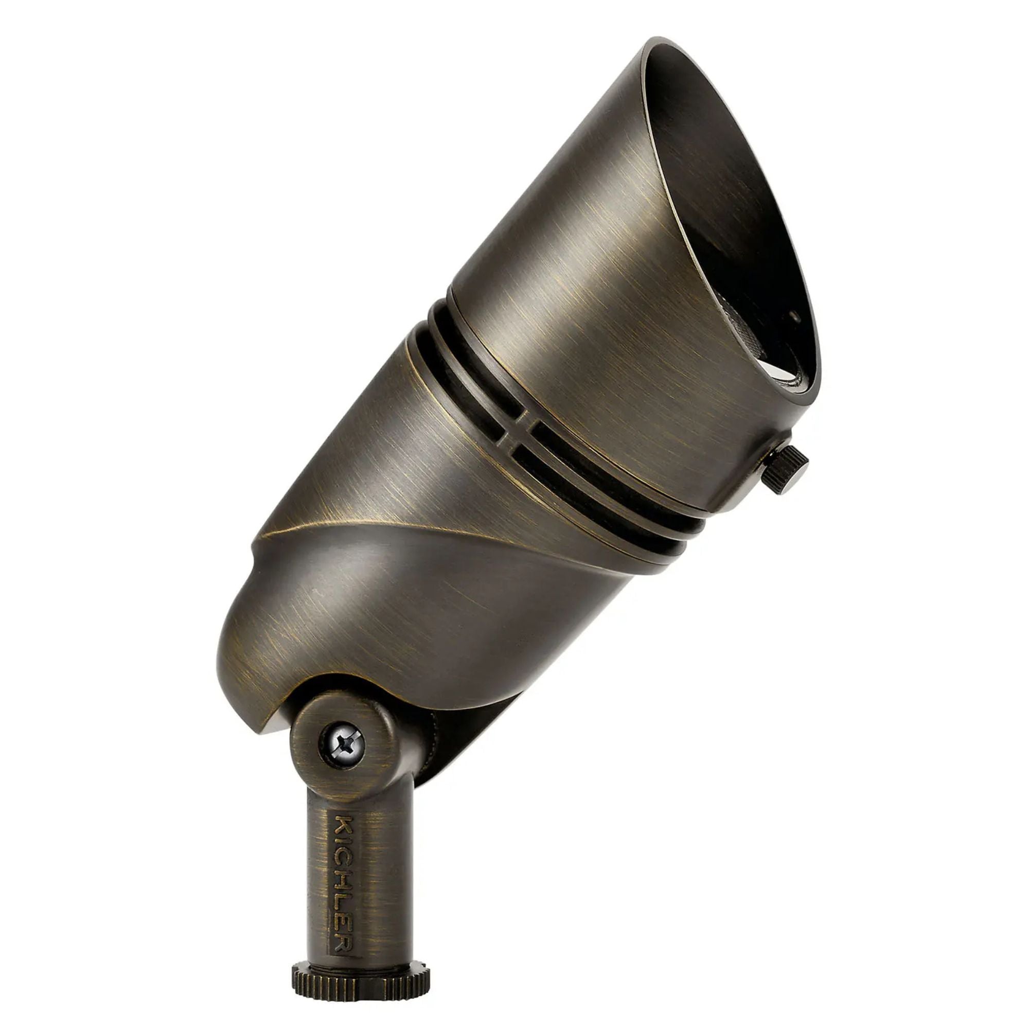 VLO 2700K Large 60 Degree Wide LED Flood Light, Centennial Brass