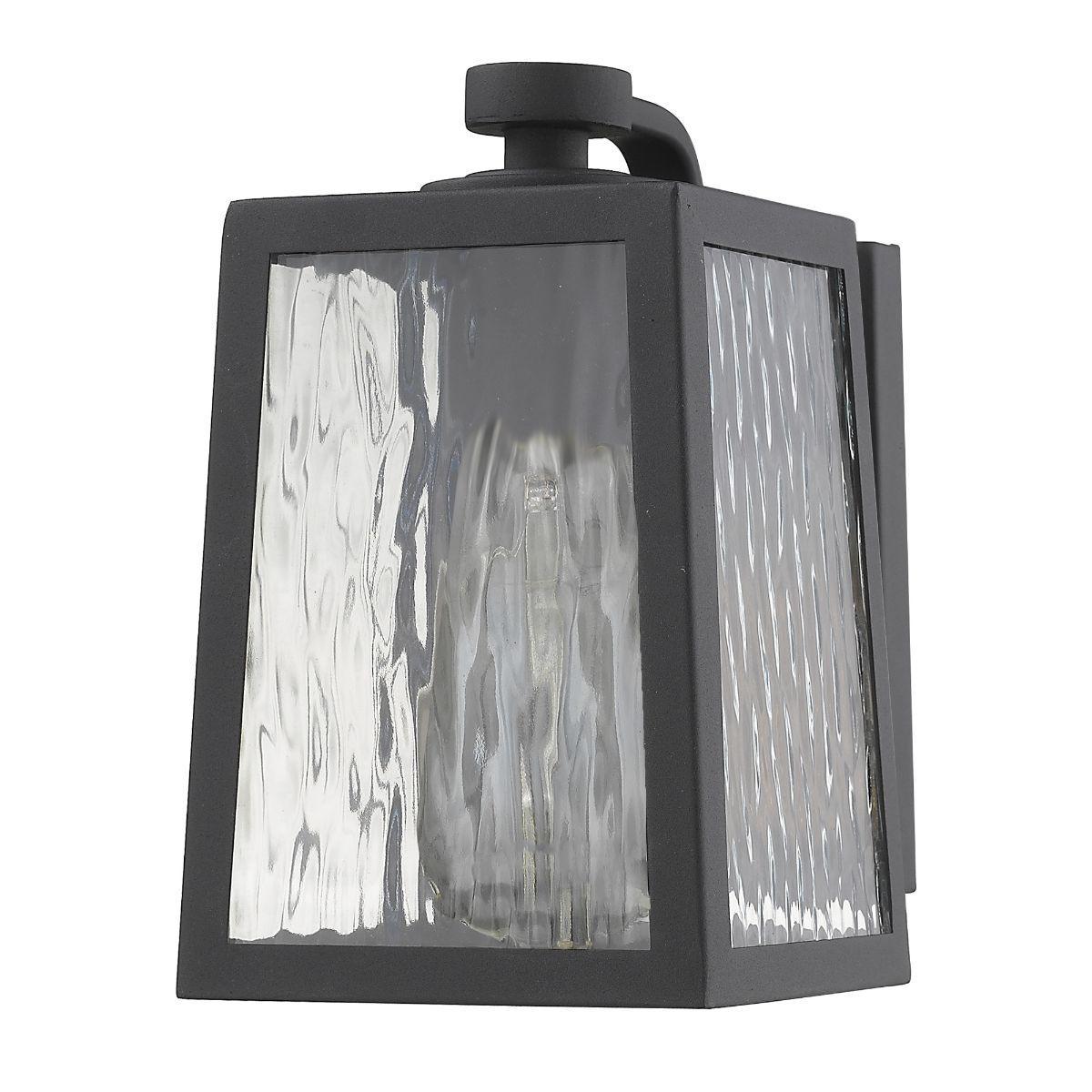 Hirche 8 In. Outdoor Wall Light Black Finish