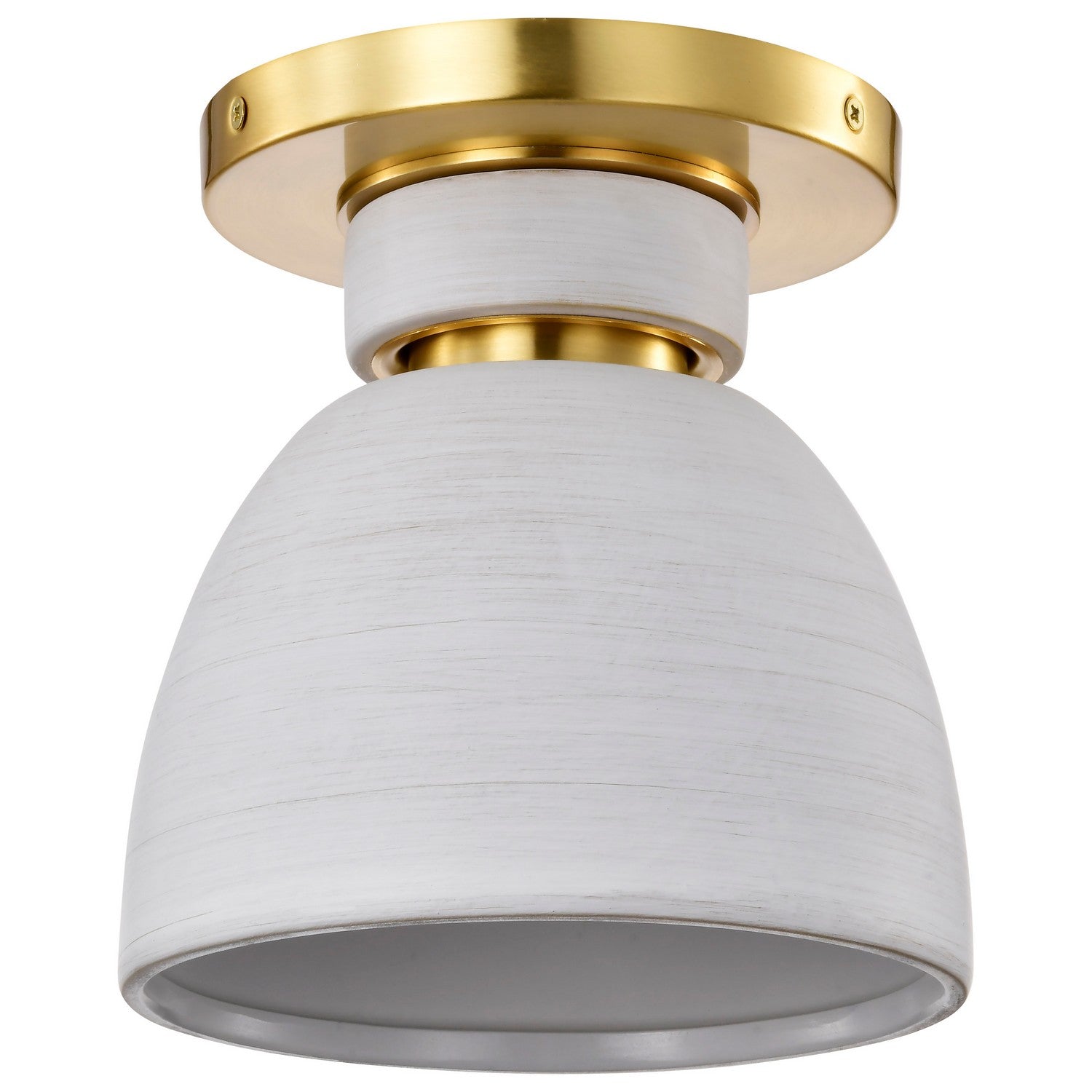 Collins 8" Flush Mount Light, Ceramic Finish - Bees Lighting