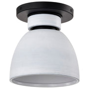 Collins 8" Flush Mount Light, Ceramic Finish - Bees Lighting