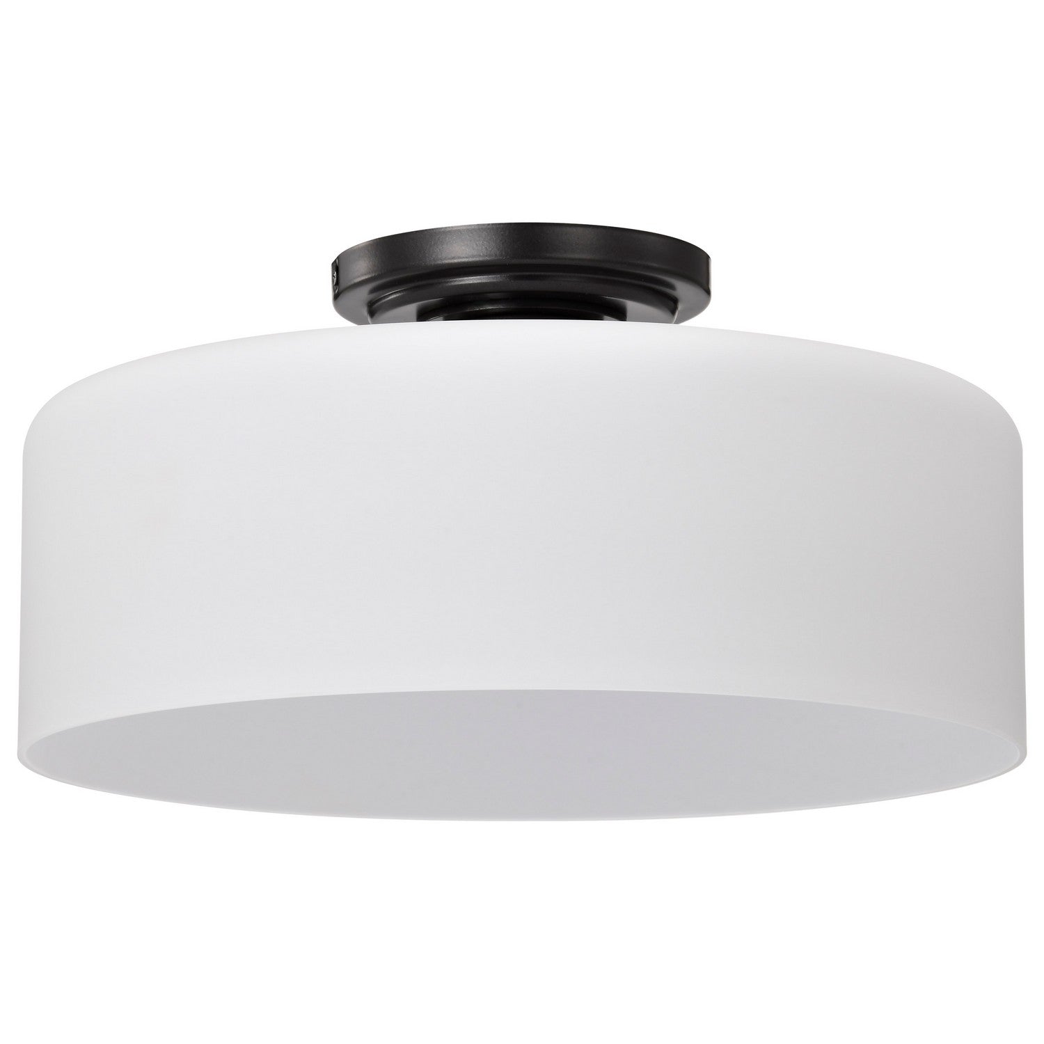 Warren 15" Semi-flush Mount Light, Gun Metal Finish - Bees Lighting