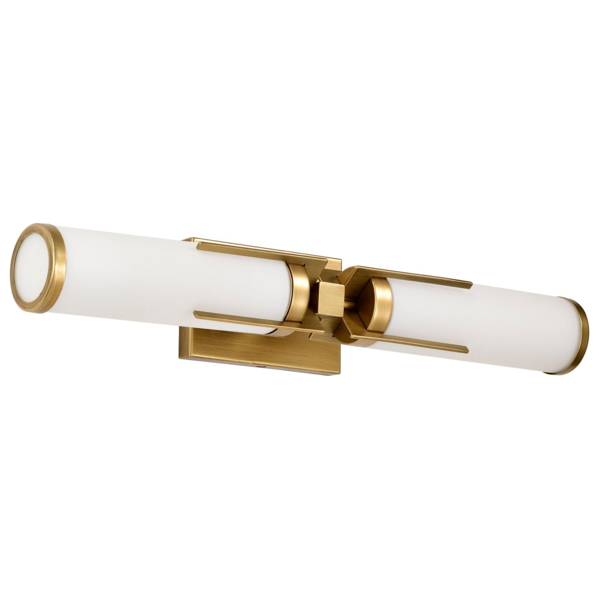 Roselle 24" 2 Light Vanity Light, White Glass - Bees Lighting