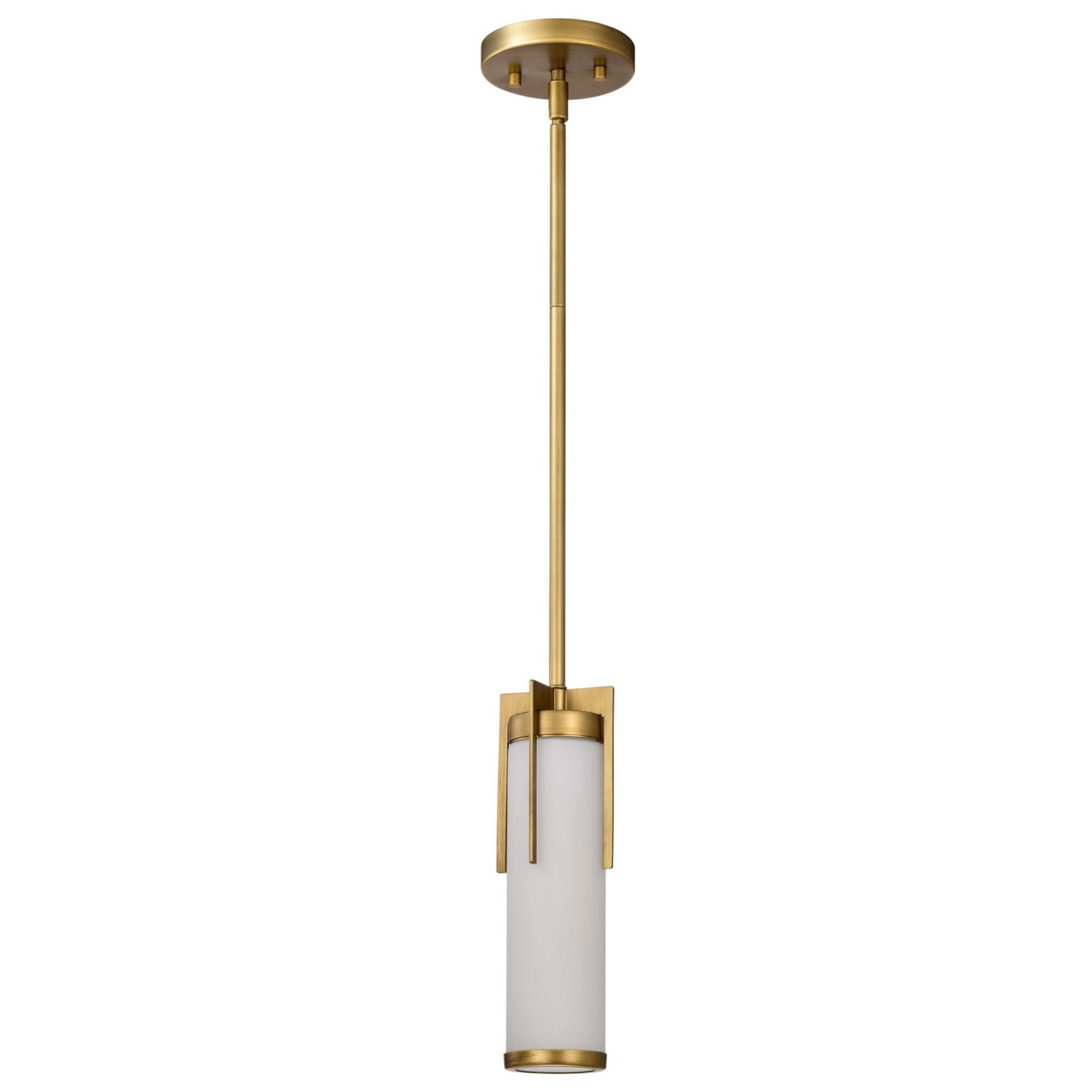 Roselle 7" Pendant Light, White Glass - Bees Lighting