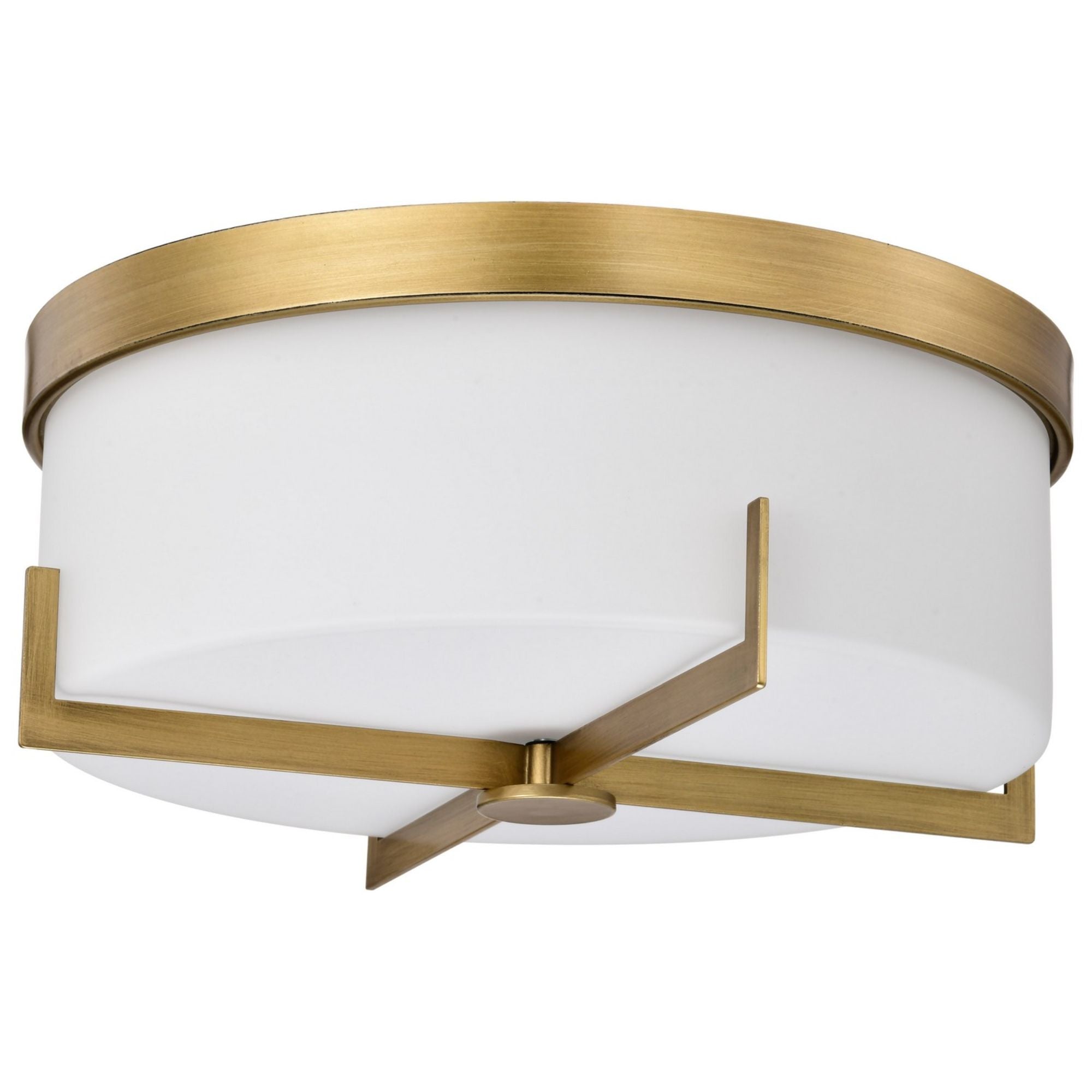 Roselle 15" Flush Mount Light, White Glass - Bees Lighting