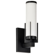 Roselle 14" 1 Light Bathroom Vanity Light, White Glass - Bees Lighting