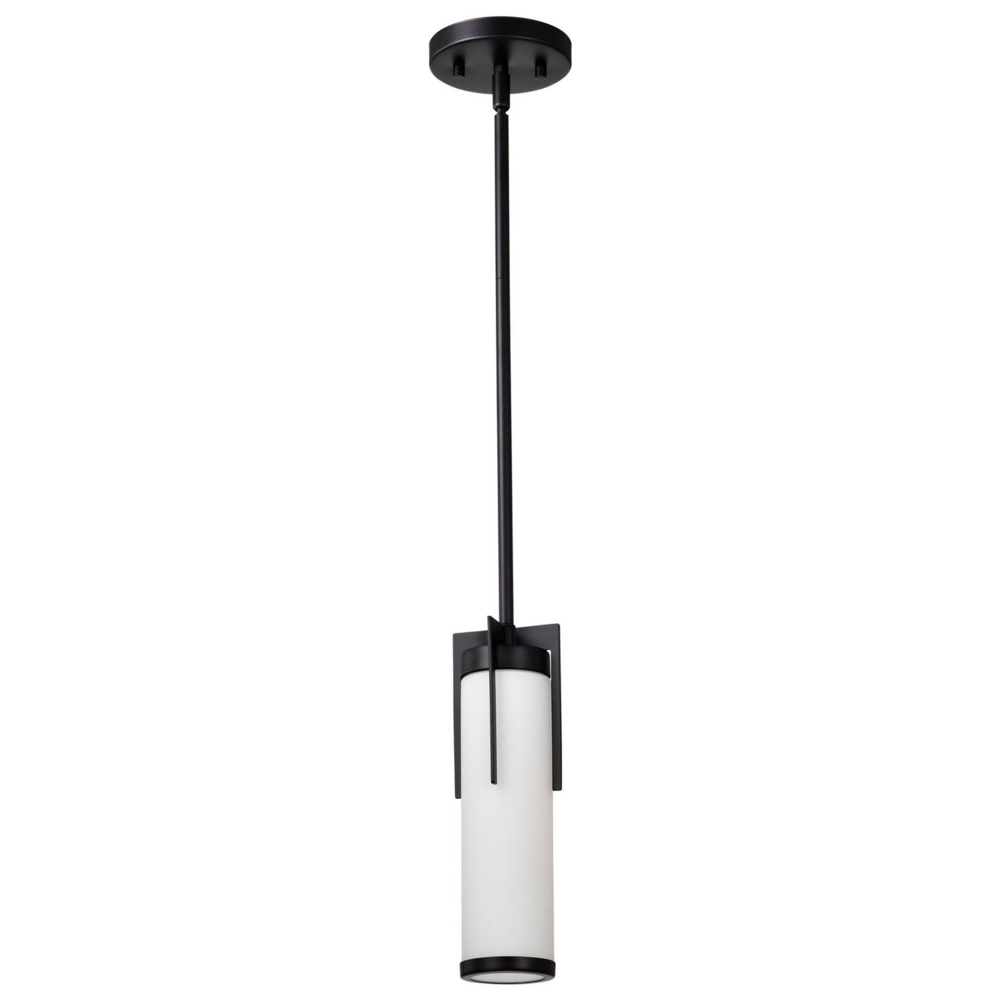 Roselle 7" Pendant Light, White Glass - Bees Lighting