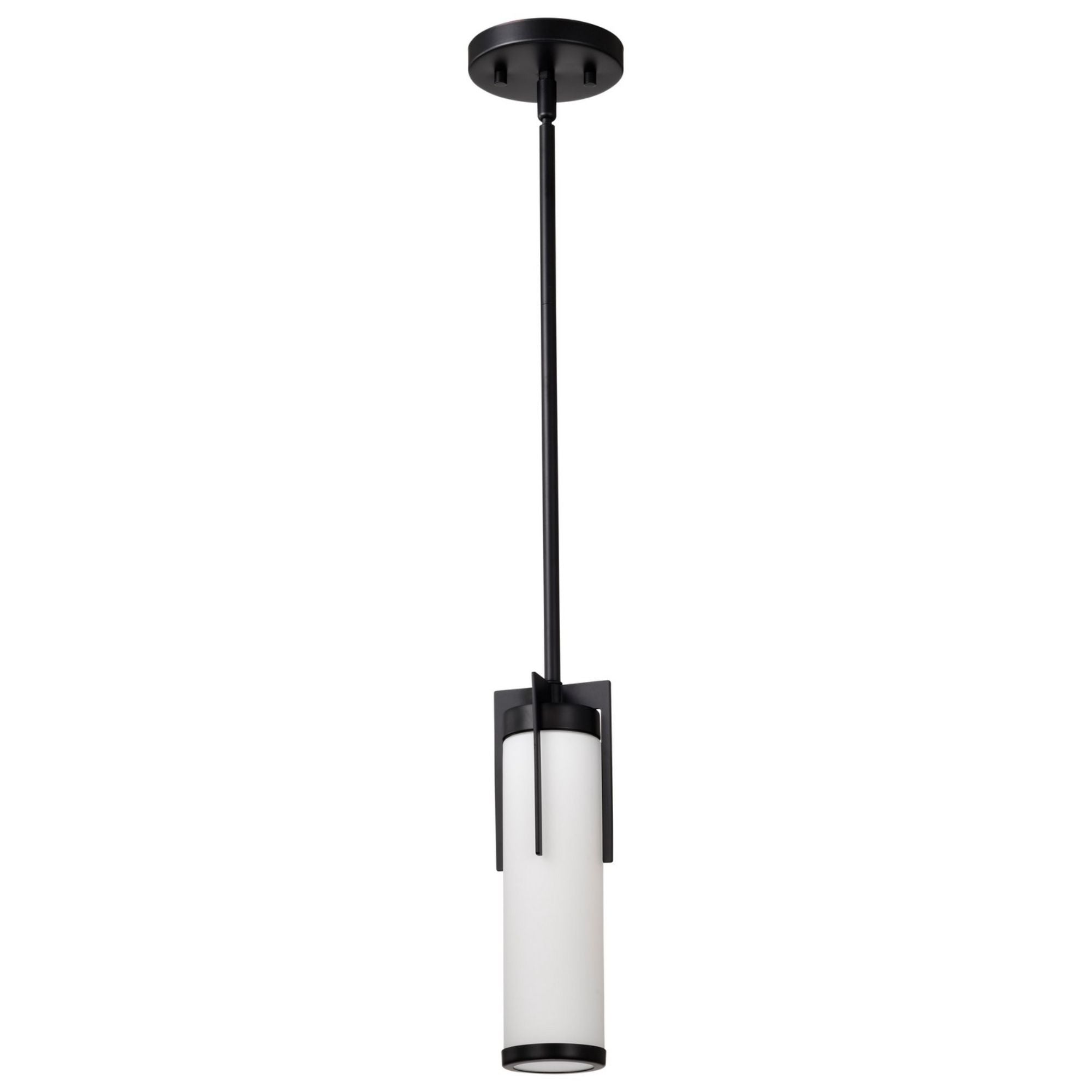 Roselle 7" Pendant Light, White Glass - Bees Lighting
