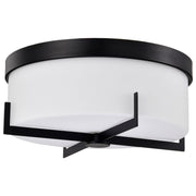 Roselle 15" Flush Mount Light, White Glass - Bees Lighting
