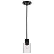 Clarksville 7" Mini Pendant, Matte Black Finish - Bees Lighting
