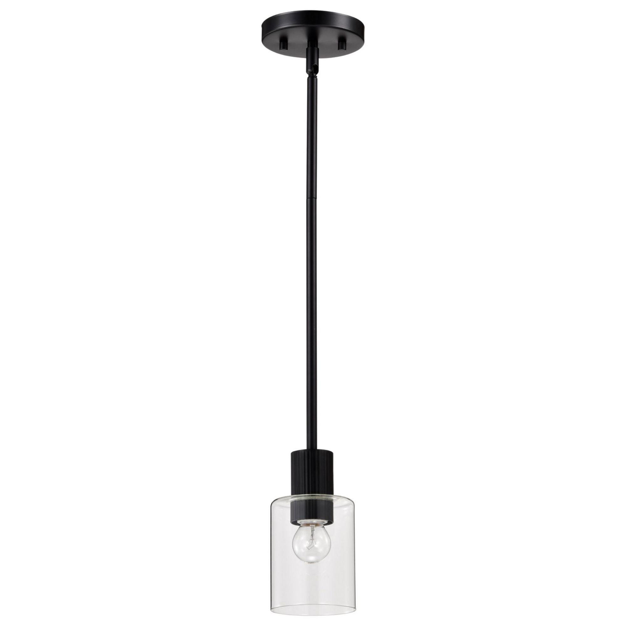 Clarksville 7" Mini Pendant, Matte Black Finish - Bees Lighting