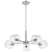 Marlowe 28" 5 Lights Chandelier, Polished Nickel Finish - Bees Lighting