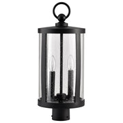 Broadstone 22" 2 Lights Lamp Post, Matte Black Finish - Bees Lighting