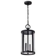 Broadstone 19" 2 Lights Outdoor Hanging Light, Matte Black Finish - Bees Lighting