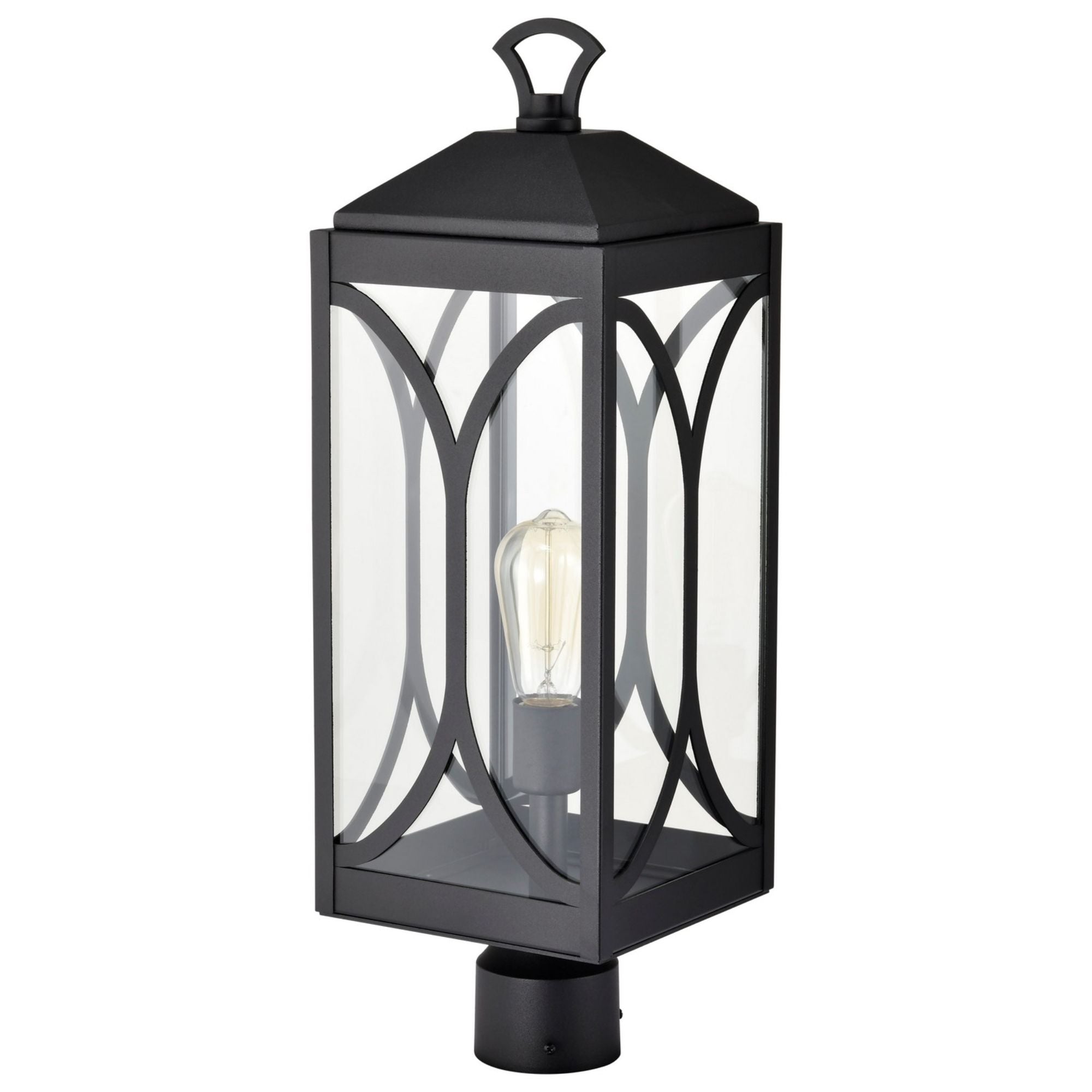 Oaklyn 23" Lamp Post, Matte Black Finish - Bees Lighting