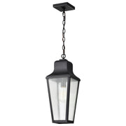 Lawrence 20" Outdoor Hanging Light, Matte Black Finish - Bees Lighting