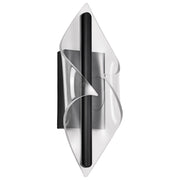 Geneva LED Wall Sconce, Matte Black Finish, Silk Screened Acrylic Lens - Bees Lighting