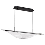 Geneva 46" LED Pendant, Matte Black Finish - Bees Lighting