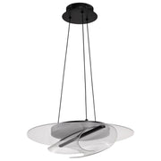 Geneva 18" LED Pendant, Matte Black Finish - Bees Lighting