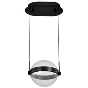 Arvada LED Pendant Light, Matte Black Finish, Acrylic Lens - Bees Lighting