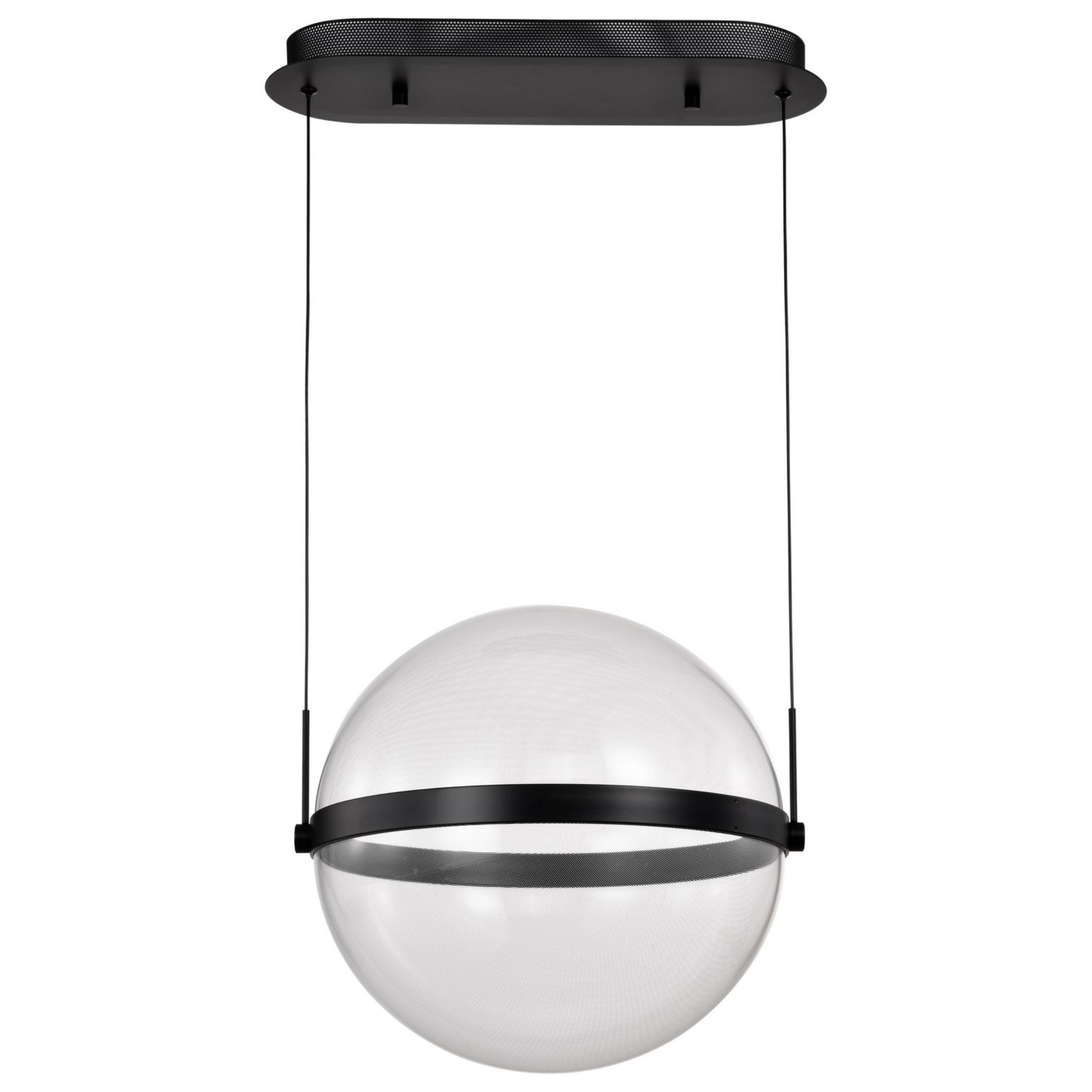 Arvada LED Pendant Light, Matte Black Finish, Acrylic Lens - Bees Lighting