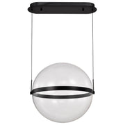 Arvada LED Pendant Light, Matte Black Finish, Acrylic Lens - Bees Lighting